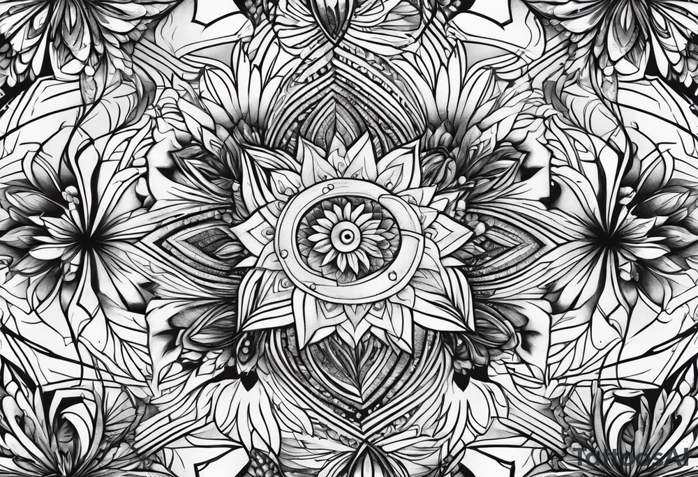 Fractals nature tattoo idea