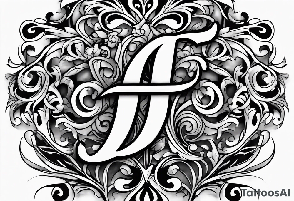 The intertwined script letter ‘E’ tattoo idea The intertwined script letter ‘E’ tattoo idea