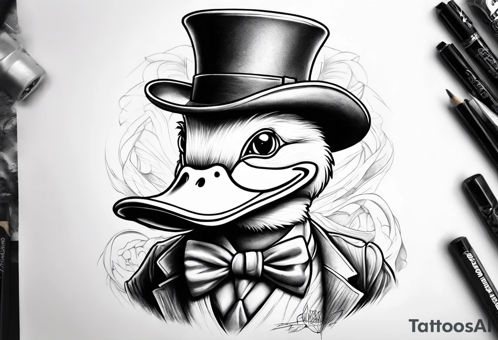 Scruge mcduck gangster tattoo idea