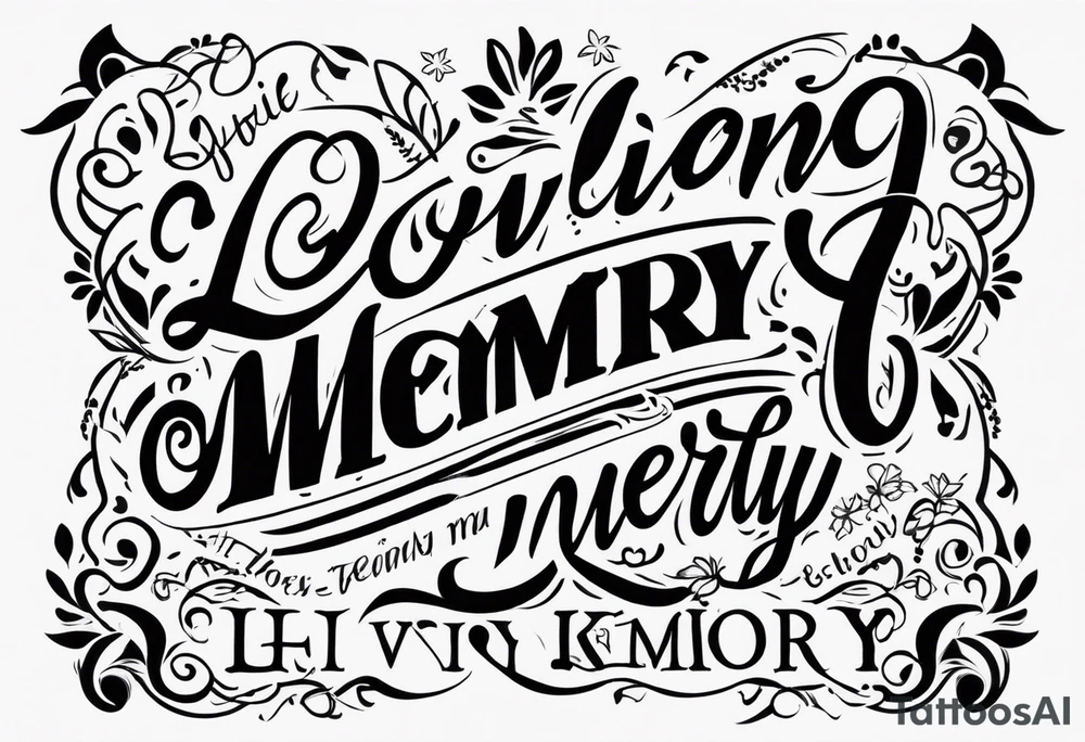 in loving memory tattoo idea