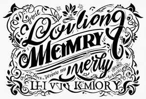 in loving memory tattoo idea