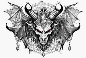 The Demon Stolas, a Prince of Hell who is obsessed with gems, knowledge of astrology and poisonous gems. tattoo idea