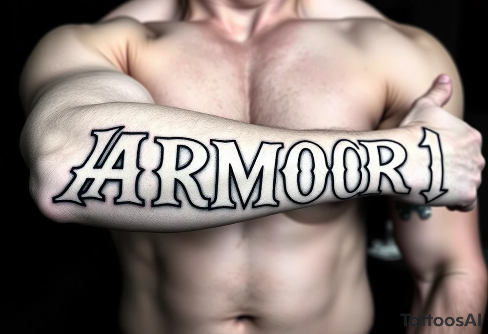 ARMOR tattoo idea
