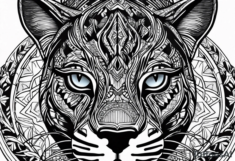 black panther tattoo idea