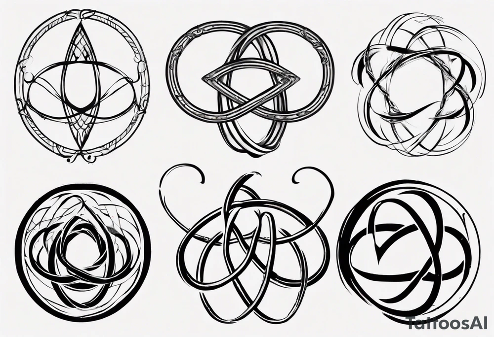 lemniscate symbol 11-19-23 Χαρά tattoo idea