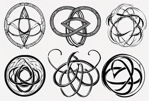 lemniscate symbol 11-19-23 Χαρά tattoo idea