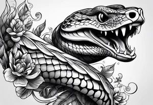 snake arm tattoo idea