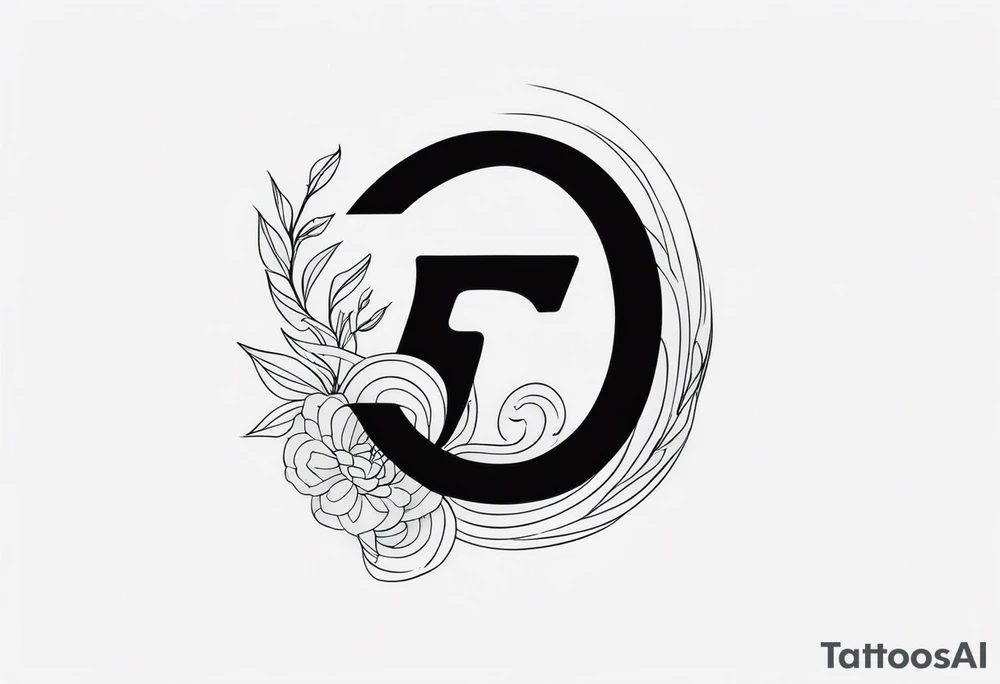 Chinese number 6 tattoo idea