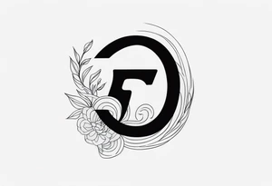 Chinese number 6 tattoo idea