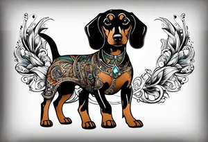 Dashchund tattoo idea