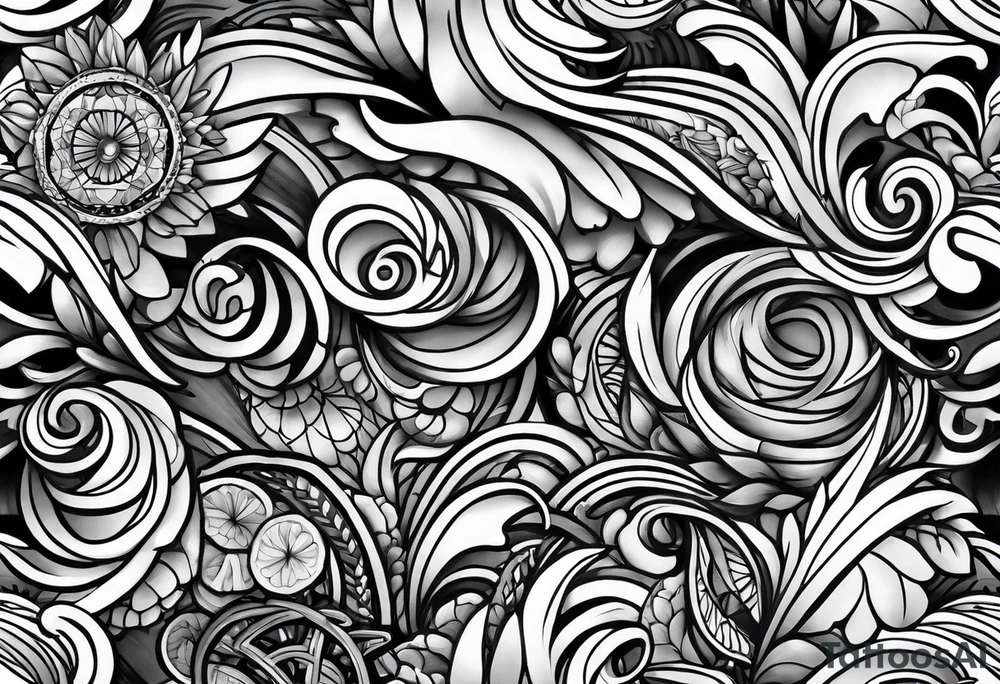Bicycle race peloton Hawaii tattoo idea