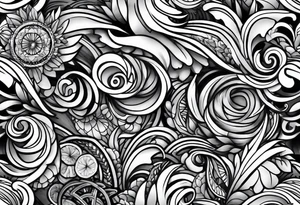 Bicycle race peloton Hawaii tattoo idea