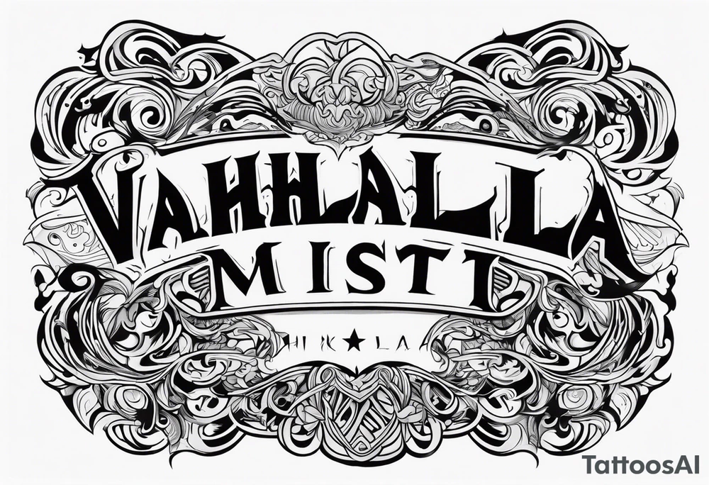 Valhalla mist tattoo idea