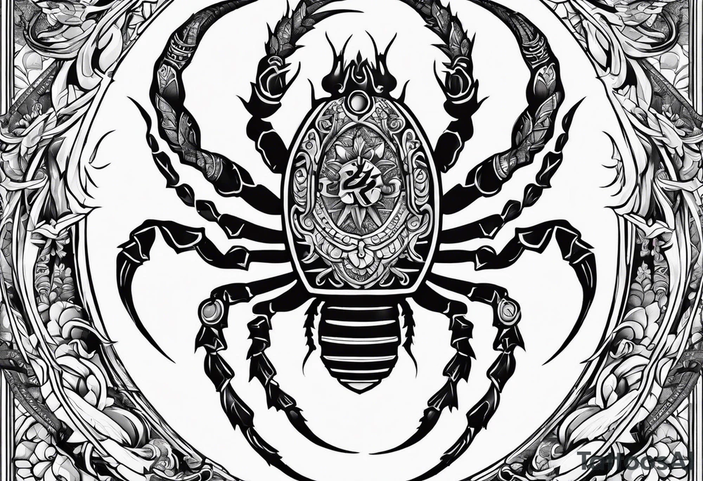scorpio tattoo idea