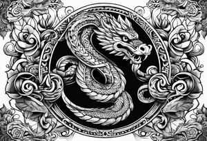 quetzalcoatl snake sleeve tattoo idea