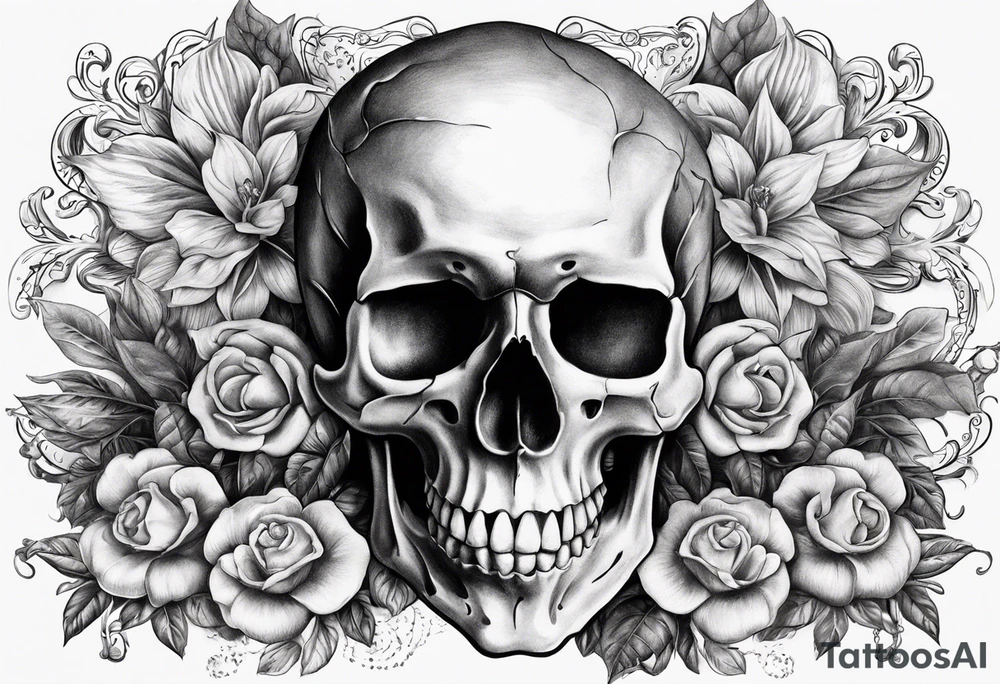 The skull and the pepper must be only one object tattoo idea