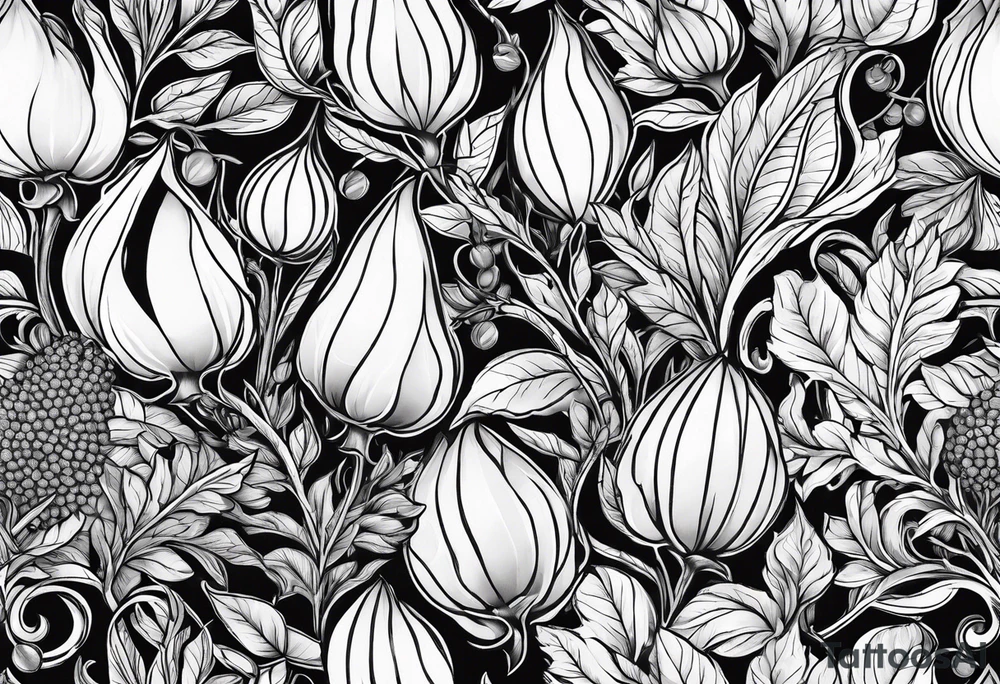 Seed pods tattoo idea