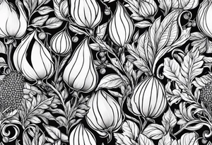 Seed pods tattoo idea