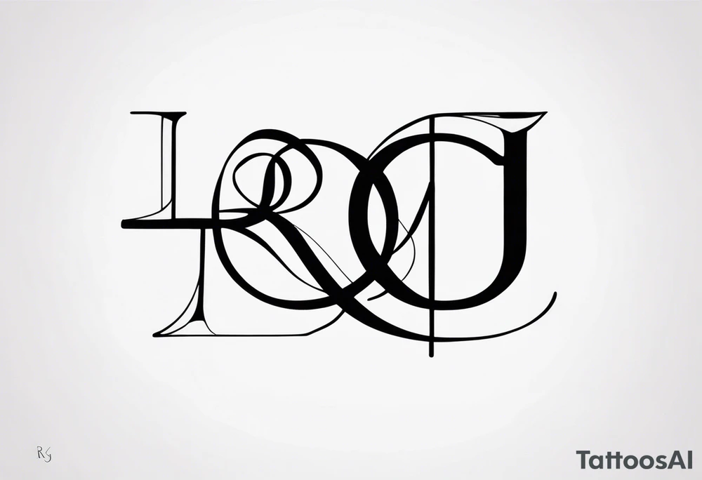 R and J words tattoo idea