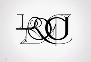 R and J words tattoo idea