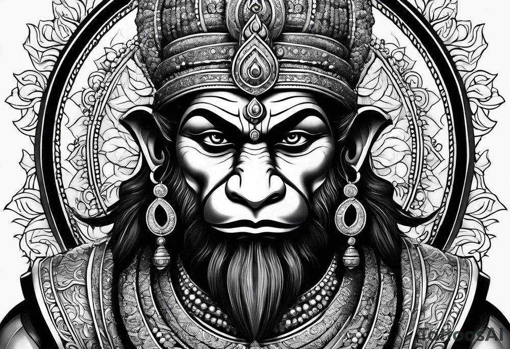 Hanuman tattoo idea
