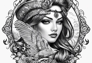 An ink and quill from colonial time tattoo idea