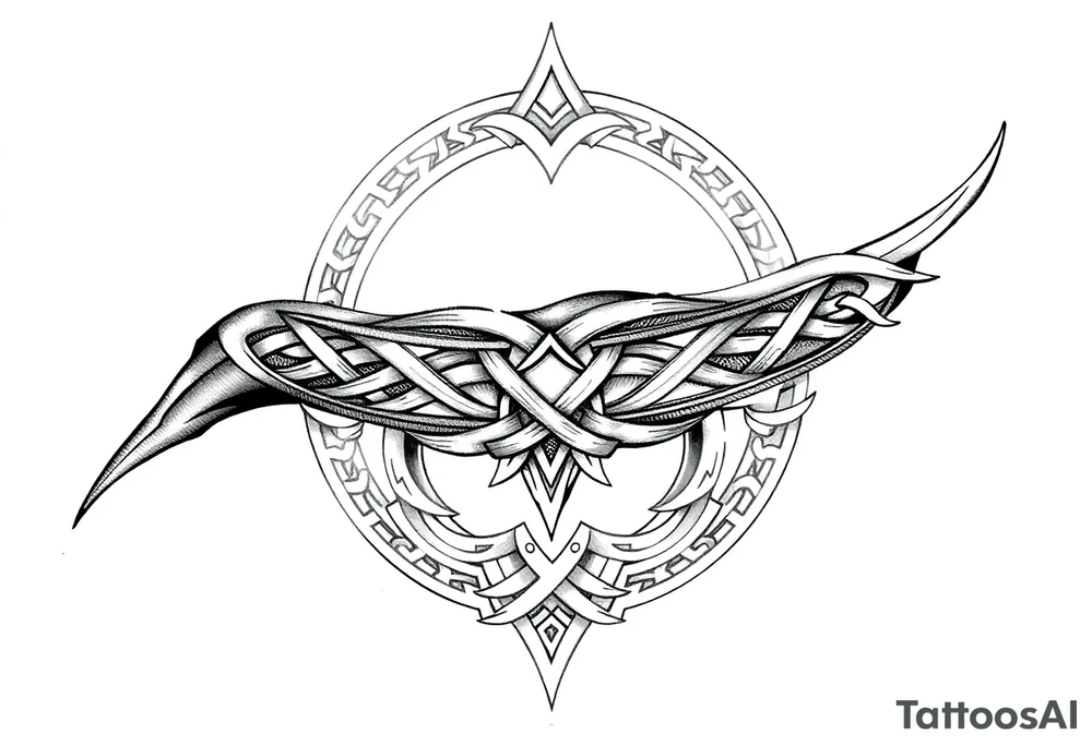 Celtic tribal half sleeve with memorial band tattoo idea