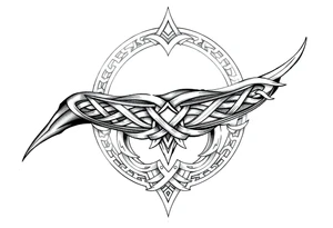 Celtic tribal half sleeve with memorial band tattoo idea