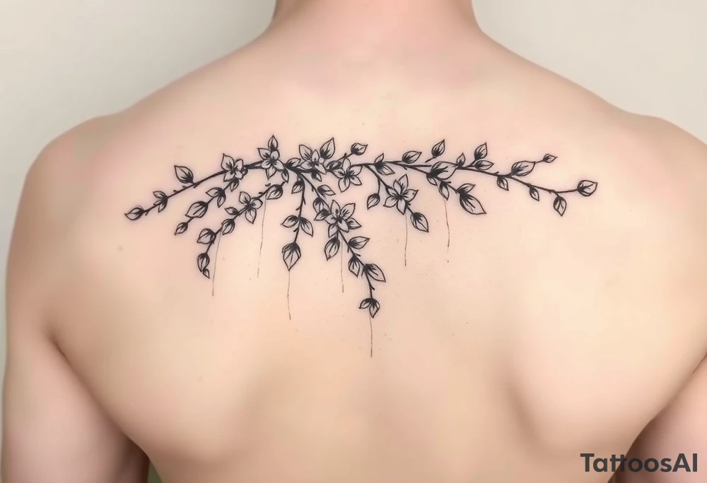 I want something minimal, to honor my grandparents home (they had beautiful jasmine vines hanging over their back porch) I also want to honor my deceased father, grandparents, and 2 very important aunts who also passed. tattoo idea