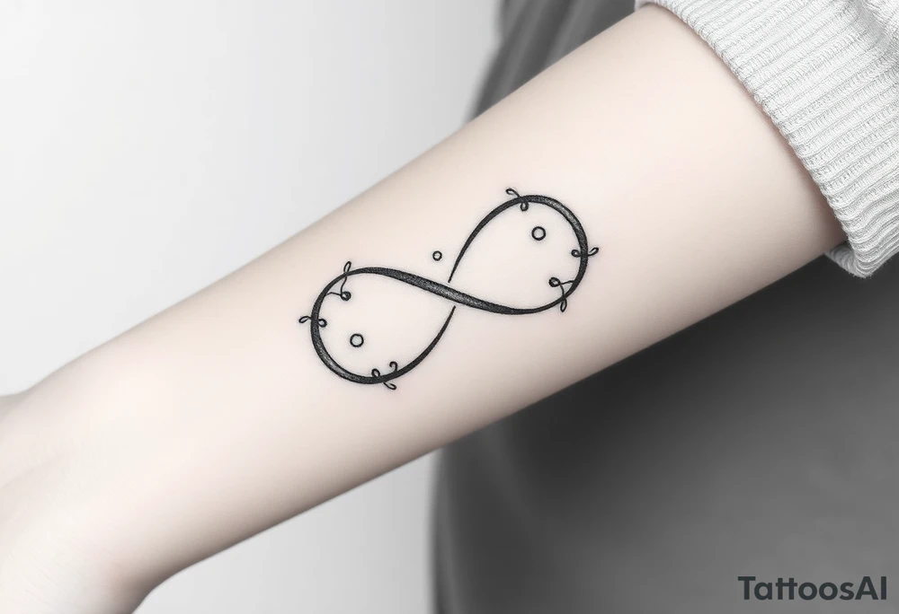 an infinity symbol with
Dolores 08.30.1932 – 01.30.2022
Audrey 07.18.1935 – 08.21.2022 tattoo idea
