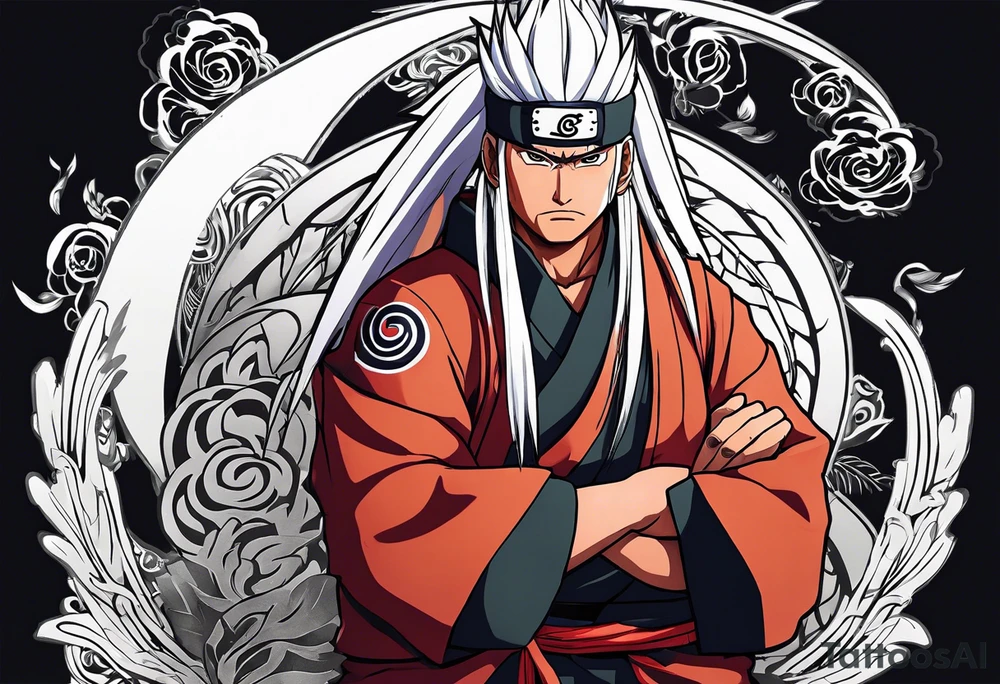 Sage mode jiraiya from the anime naruto tattoo idea