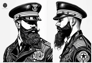 american navy sailor, traditional american tattoo idea