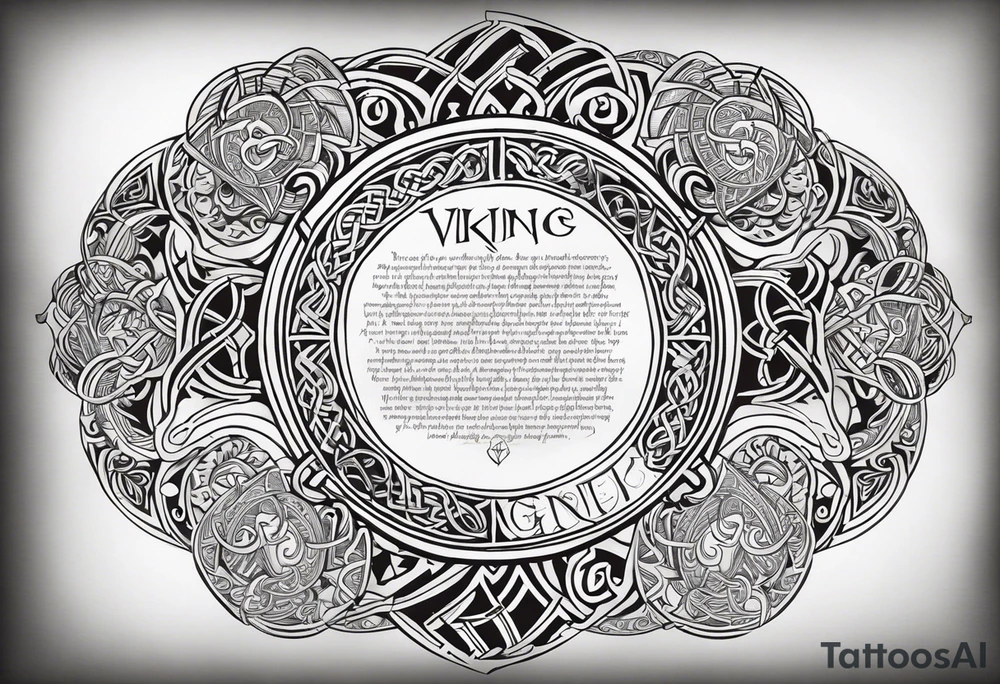 Viking prayer poem tattoo idea