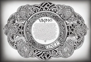 Viking prayer poem tattoo idea