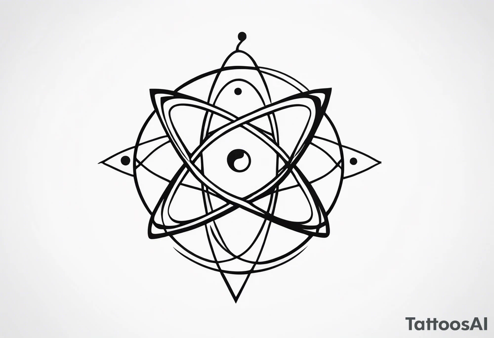 Atheist Theme using atom tattoo idea