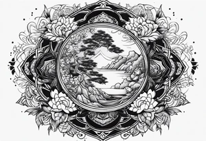 zen meditation tattoo idea