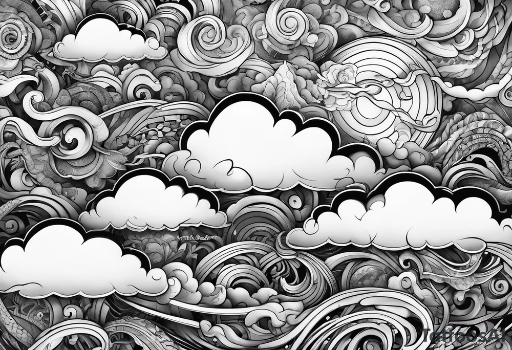 Clouds tattoo idea