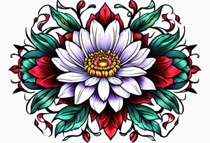 strength 
aster 
love 
mother tattoo idea