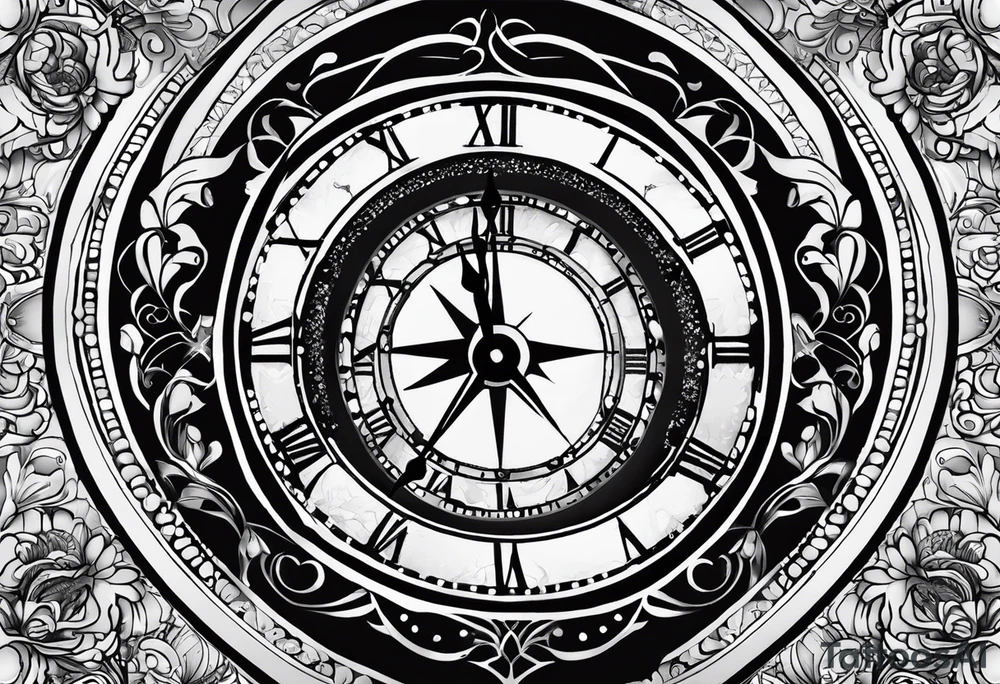 Hispanic/ Latin goddess, love, forgiveness, strength, peace, cancer sign , time, past, future, clock tattoo idea