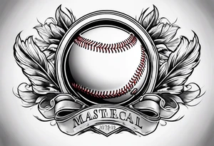old school baseball tattoo idea
