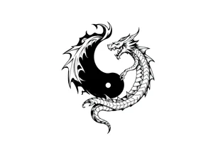 futebol, musica, Yin yang e dragão tattoo idea