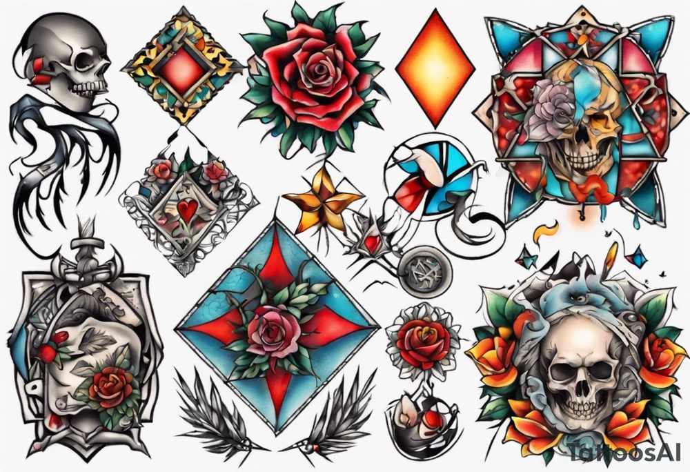 Patchwork Tattoo Style tattoo idea