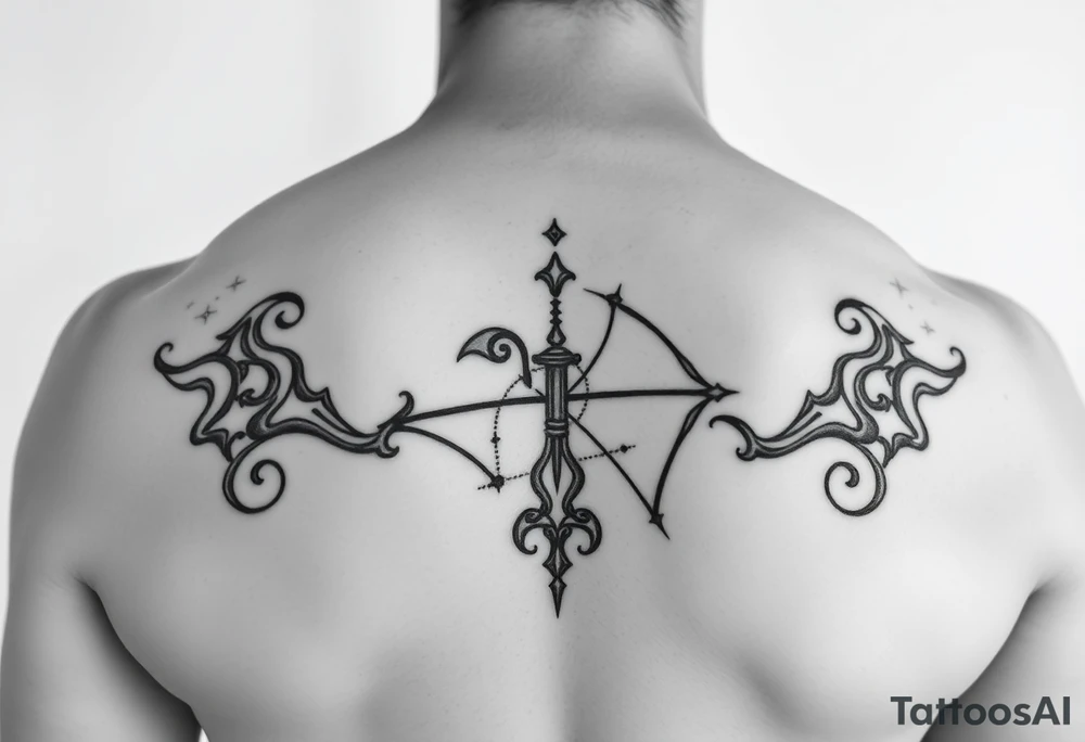 Sexy Sagittarius December 6th genesis tattoo idea