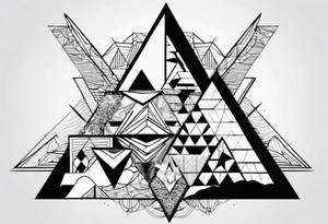 triangles tattoo idea