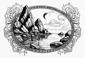 Wish, rocks, skipping tattoo idea