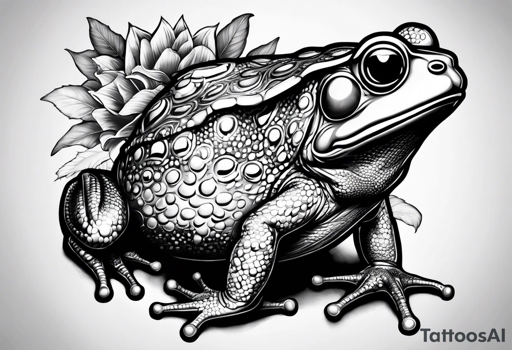 Toad with nunchucks tattoo idea