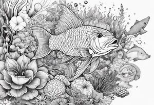 small sealife tattoo tattoo idea