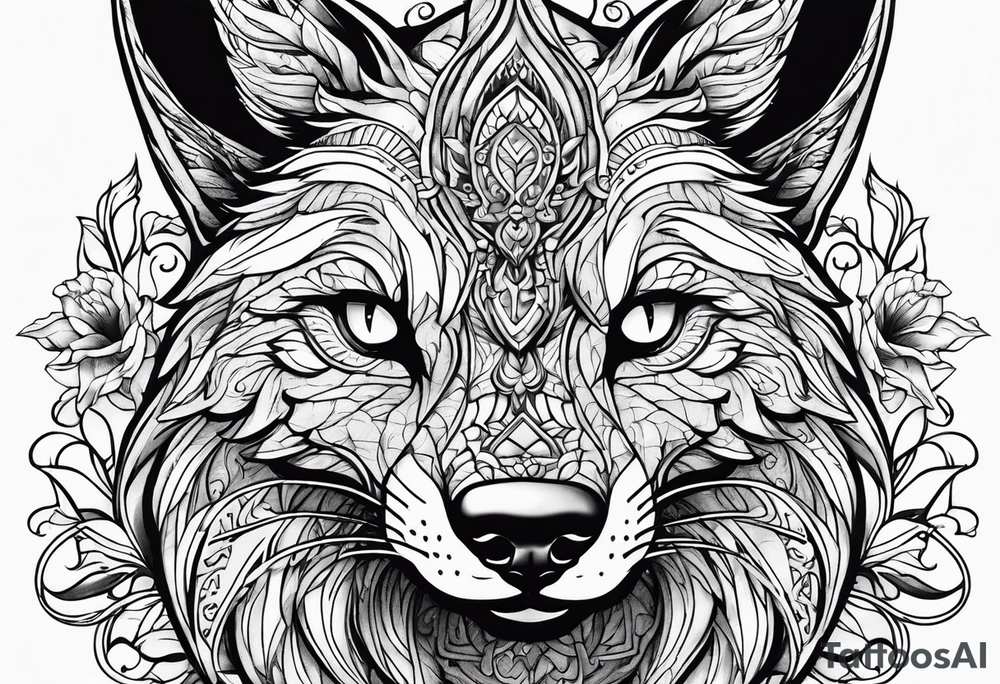 Demon renard tattoo idea