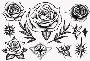 rose des vents tattoo idea
