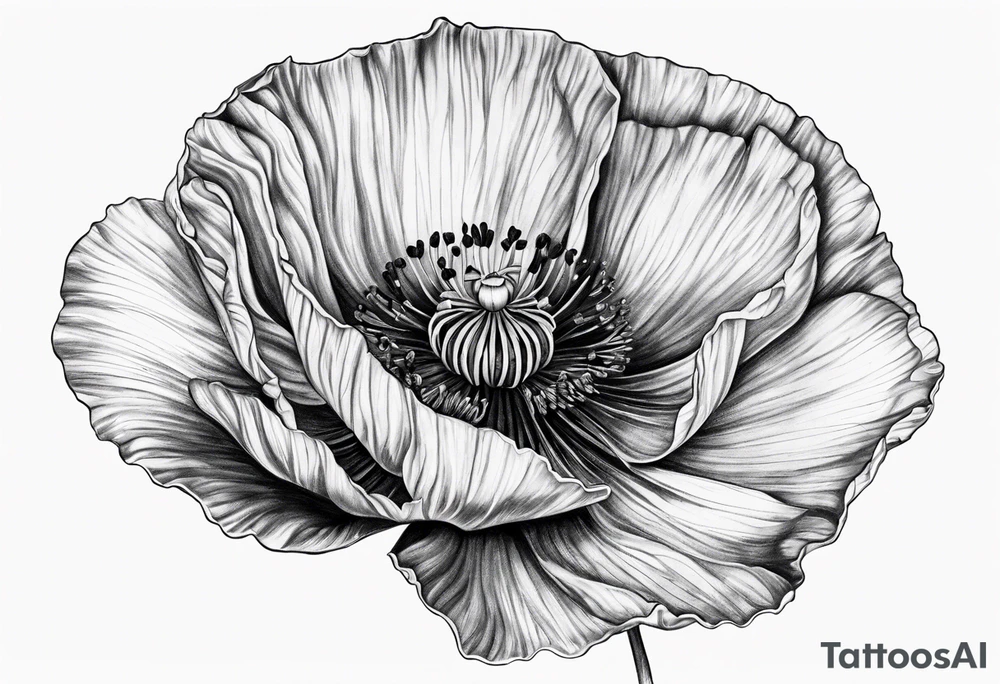 Poppy tattoo idea